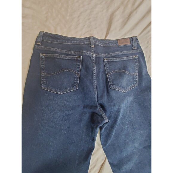 Lee Jeans Womens 14 Straight Denim Pants Ladies Medium Stretch Bootcut - Picture 10 of 12